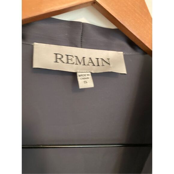 Remain  charcoal tie neck blouse‎ - Picture 2 of 4
